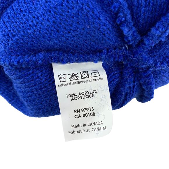 Red Bull 1976 Games Blue Beanie Pom Pom Knit Hat Blue Adults - Picture 5 of 6